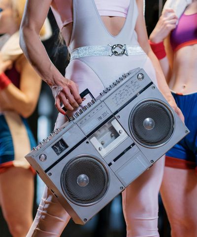 Close-up of a dynamic body movement during an exercise.